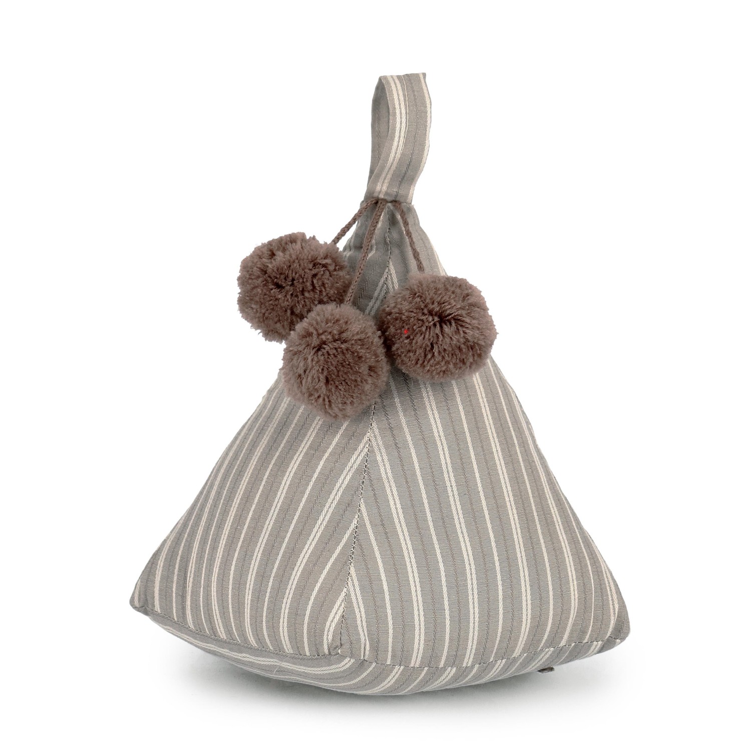 Fermaporta Kathy Pompon Marrone 16Cm