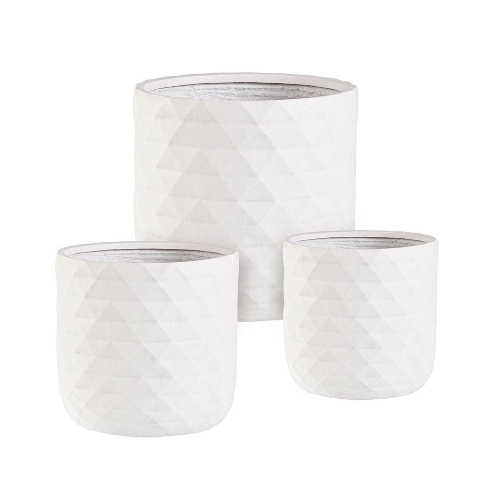 Set3 P.Vaso Pyramid To Bianco