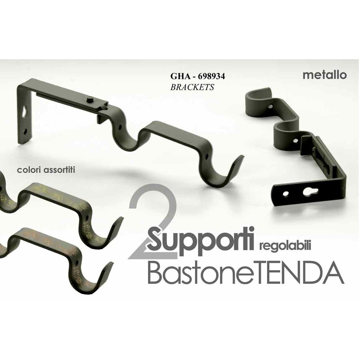 Gha/2 Ganci Estend.Metallo Ass Brackets