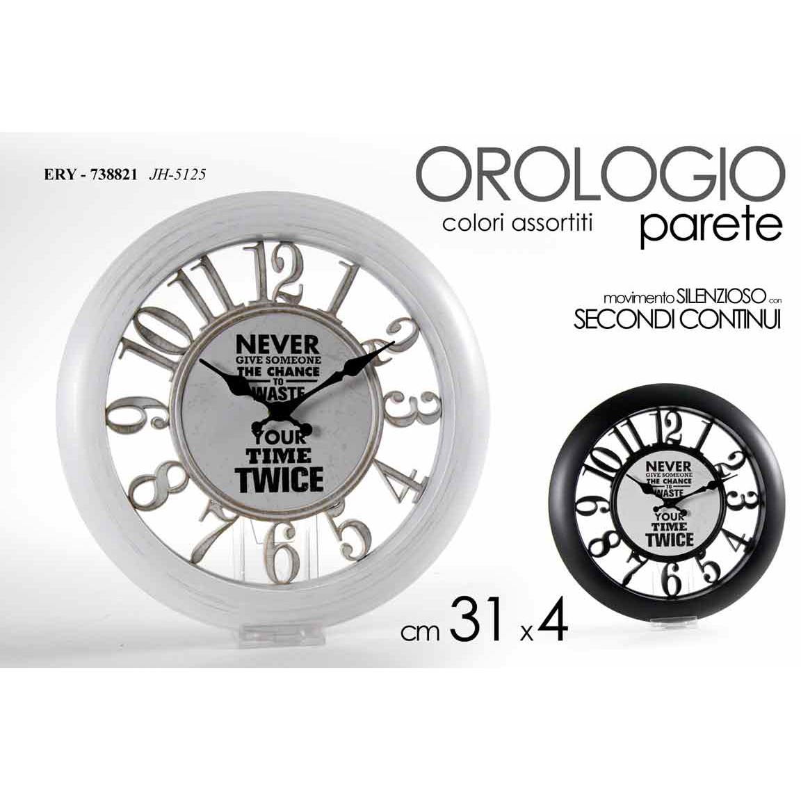 Ery/Orologio Ass 31*31*3,8Cm Jh5125