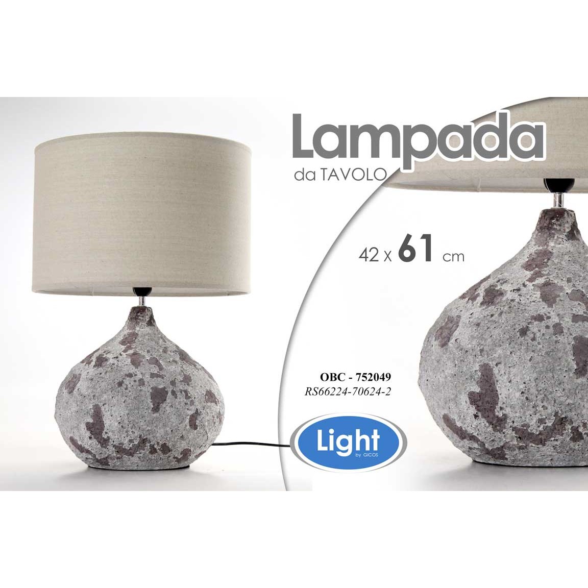Obc/Lampada 42*42*61Cm Rs66224-70624-2
