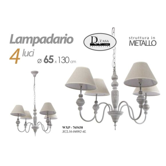 Wxp/Lampadar 4Luci 65*130 Xcl1604092/4L