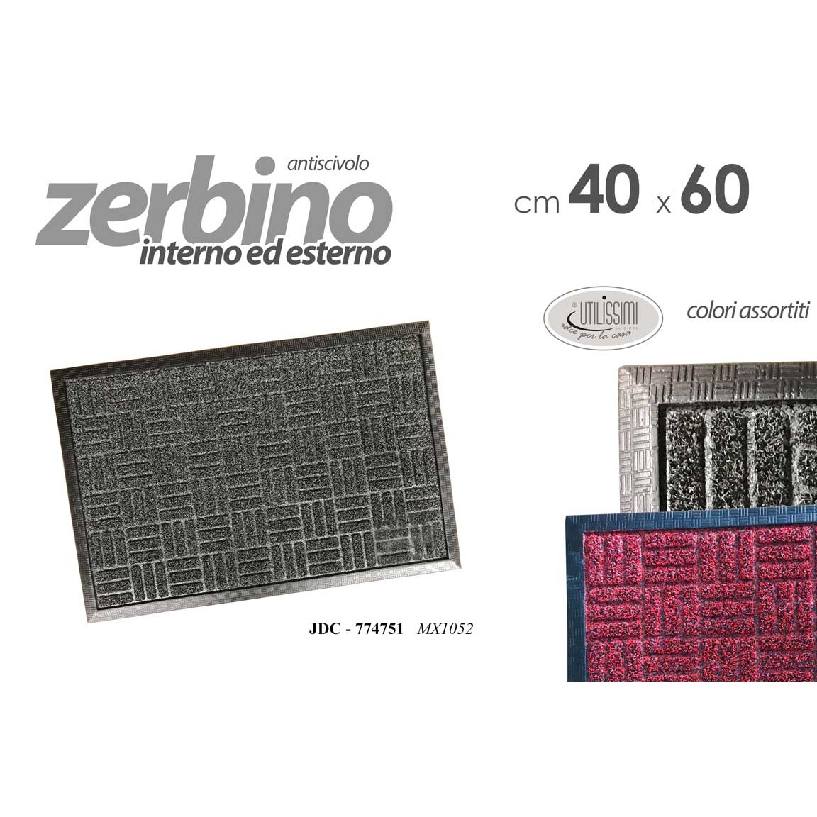 Jdc/Tappeto Ass Ppgrass 40*60Cm Mx1052
