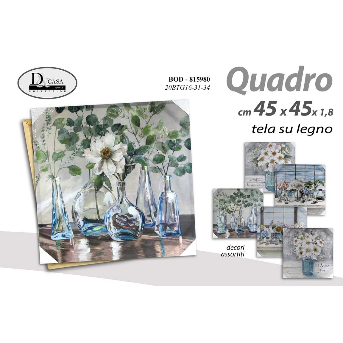 Bod/Quadro Ass 45*45*1,8 20Btg16-31-34