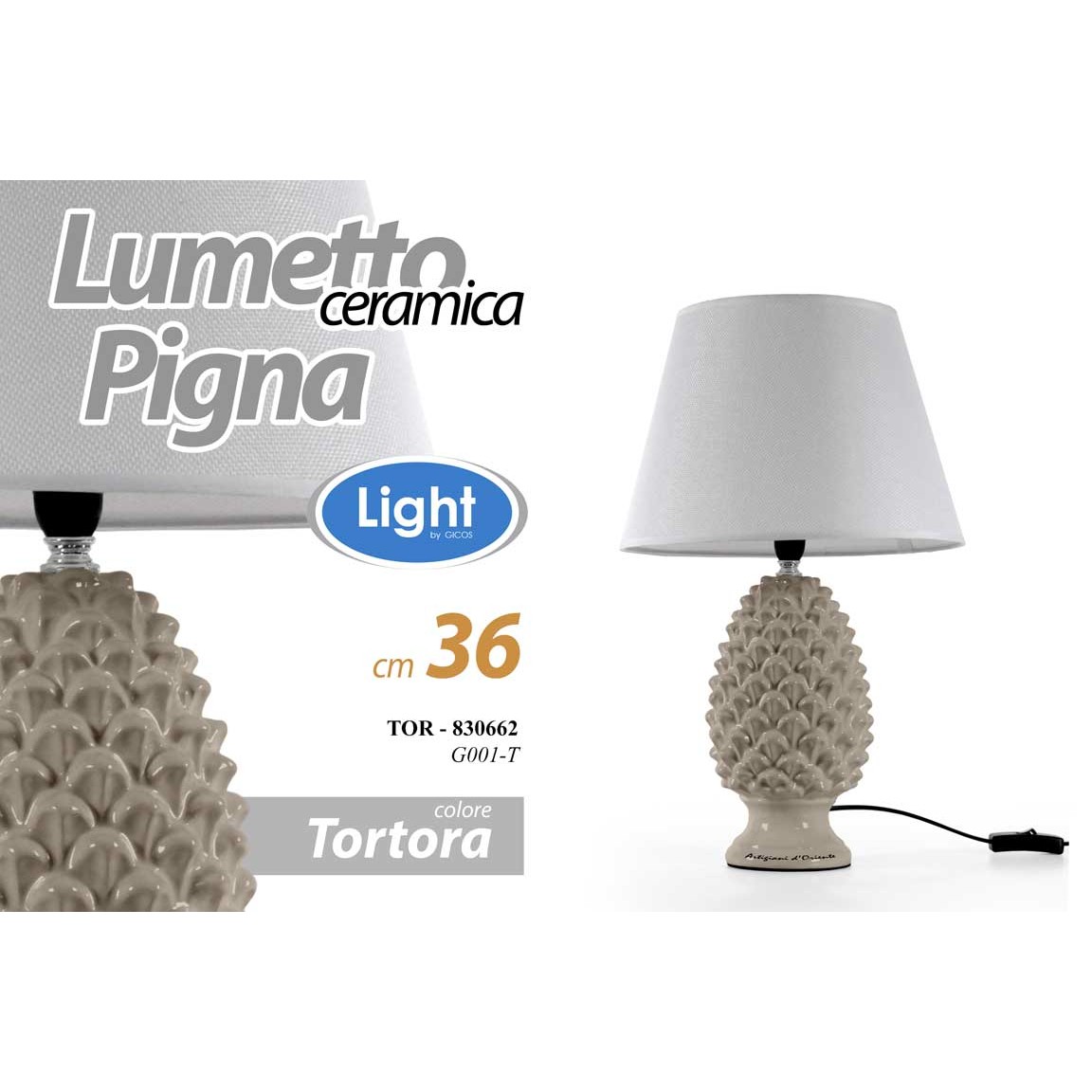 Tor/Lumetto Pigna B.Invec. H36Cm G001/T