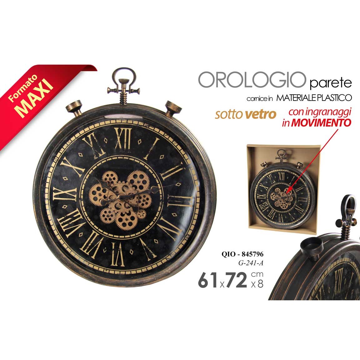 Qio/Orologio 72*60,9*7,75 G241A