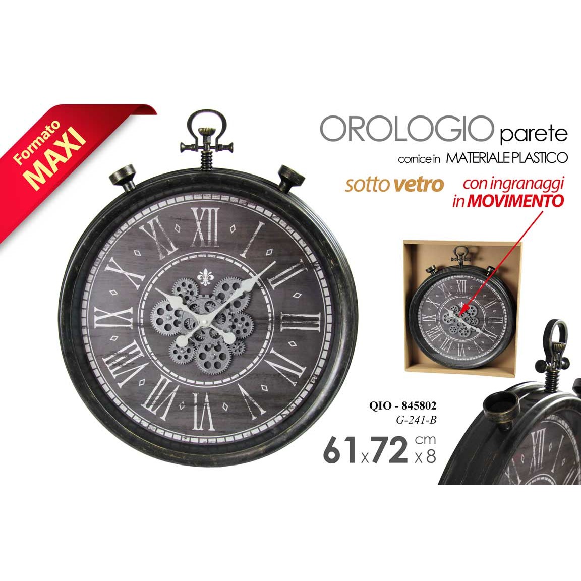 Qio/Orologio 72*60,9*7,75 G241B