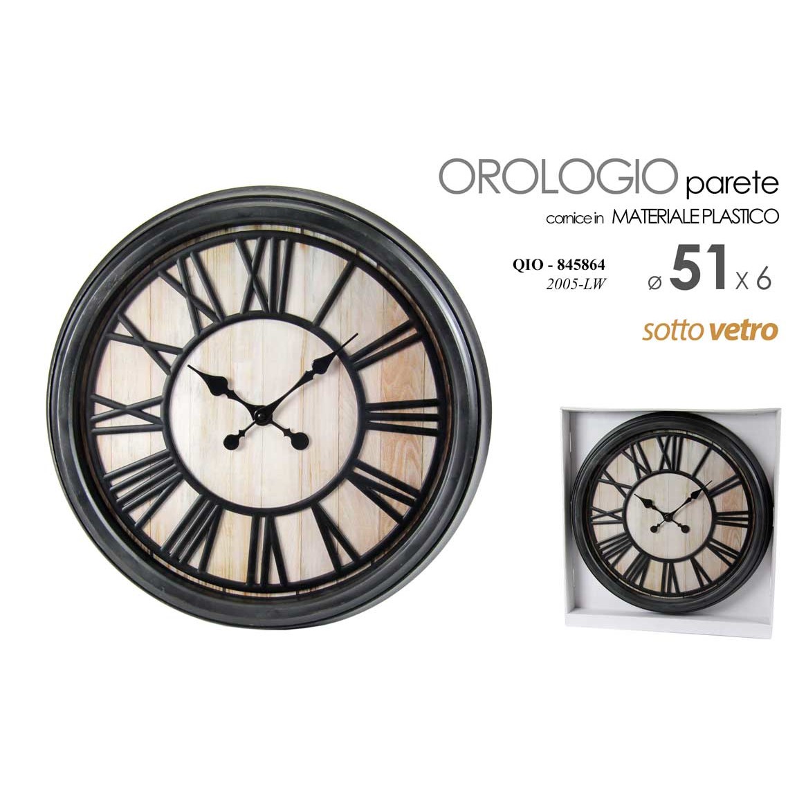Qio/Orologio 50,6*50,6*5,5 2005Lw