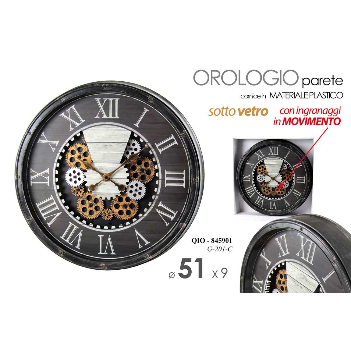 Qio/Orologio 50,8*50,8*8 G201C