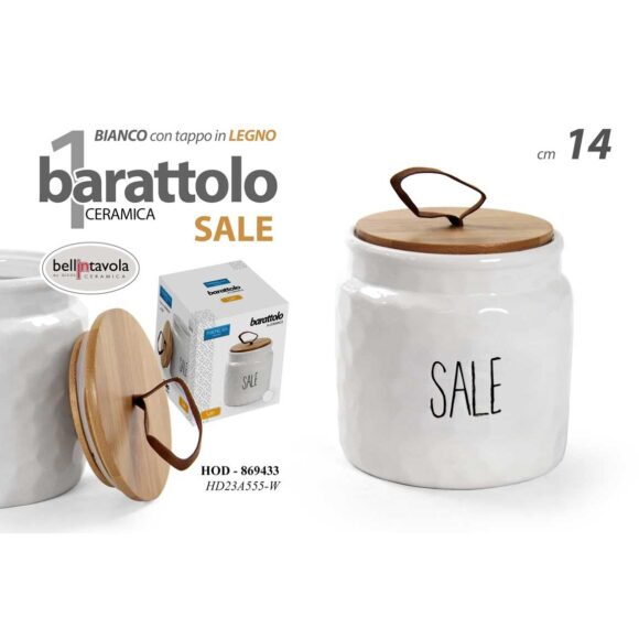 Hod/Barattolo Sale Tap Bamb 14Cm Hd23A555/W