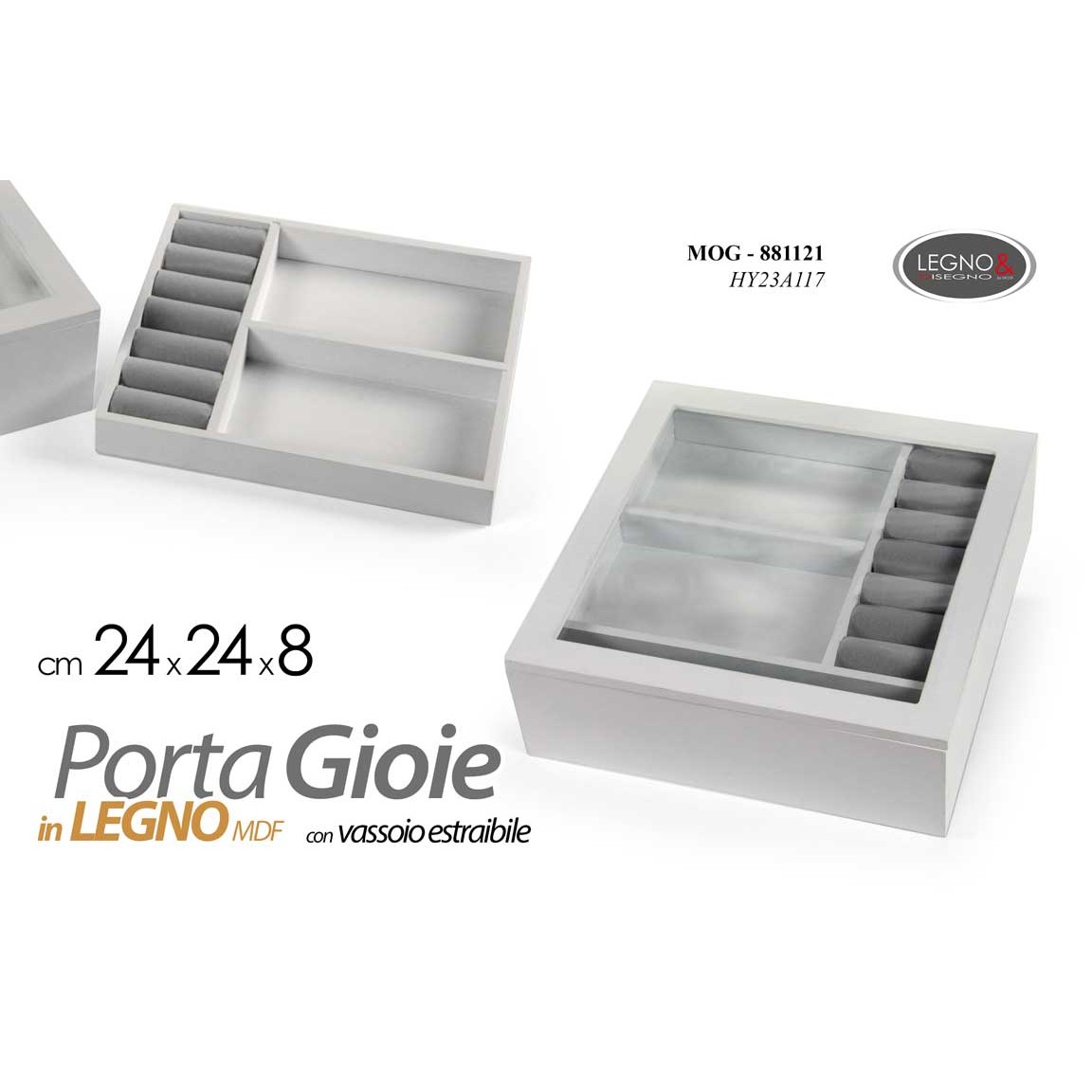 Mog/P.Gioielli Mdf As 24*24*8 Hy23A117