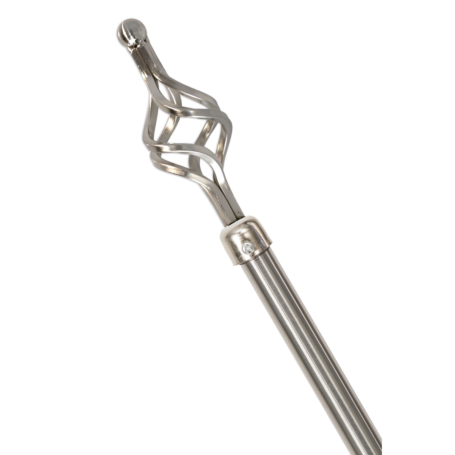 Asta Vortice Placcata Silver 120-210Cm