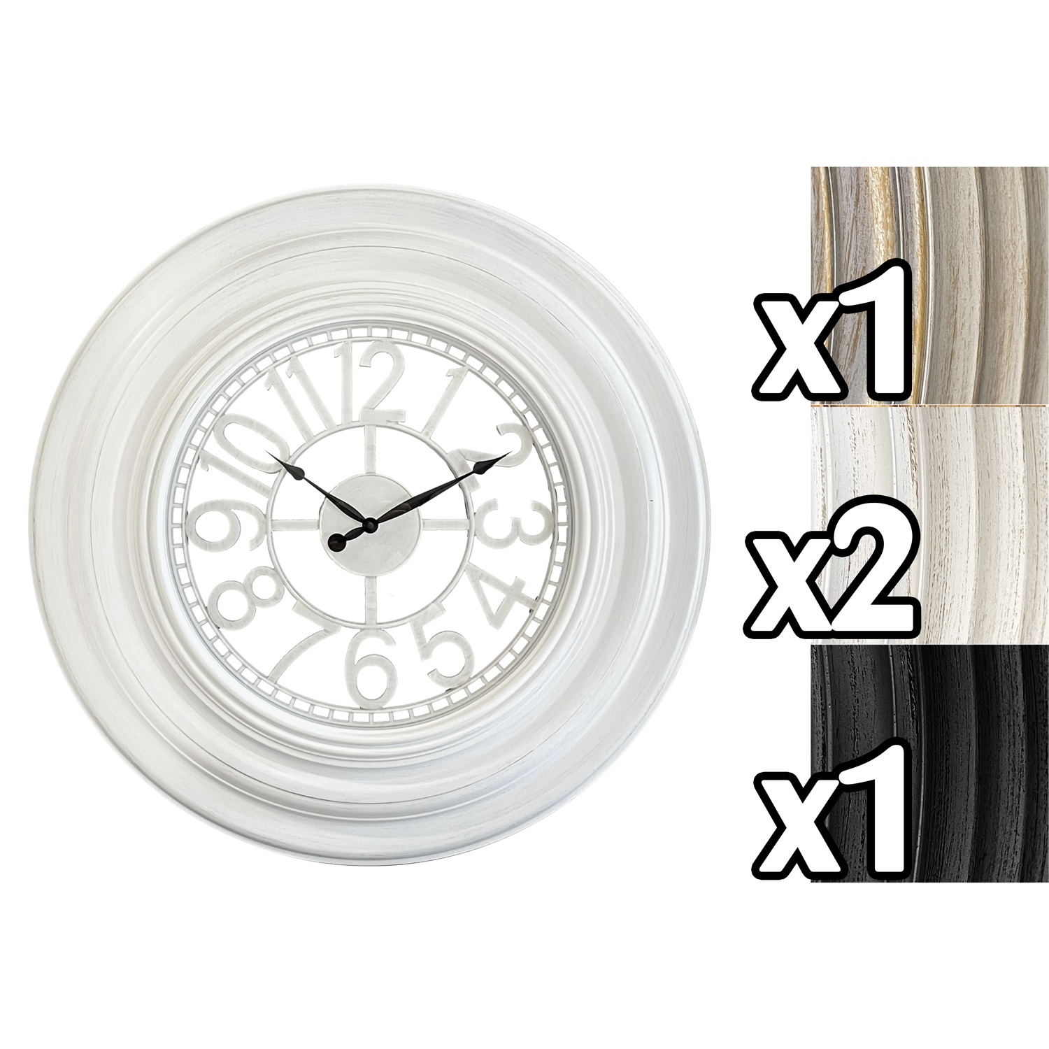 Tac 60118 Orologio Retro' 76,2Cm 3 Ass. 1/4