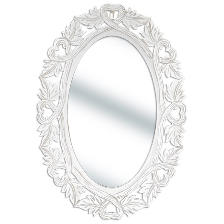 Tia 59560 Specchio Shabby Floreale Ovale 47,5*69*2,5Cm
