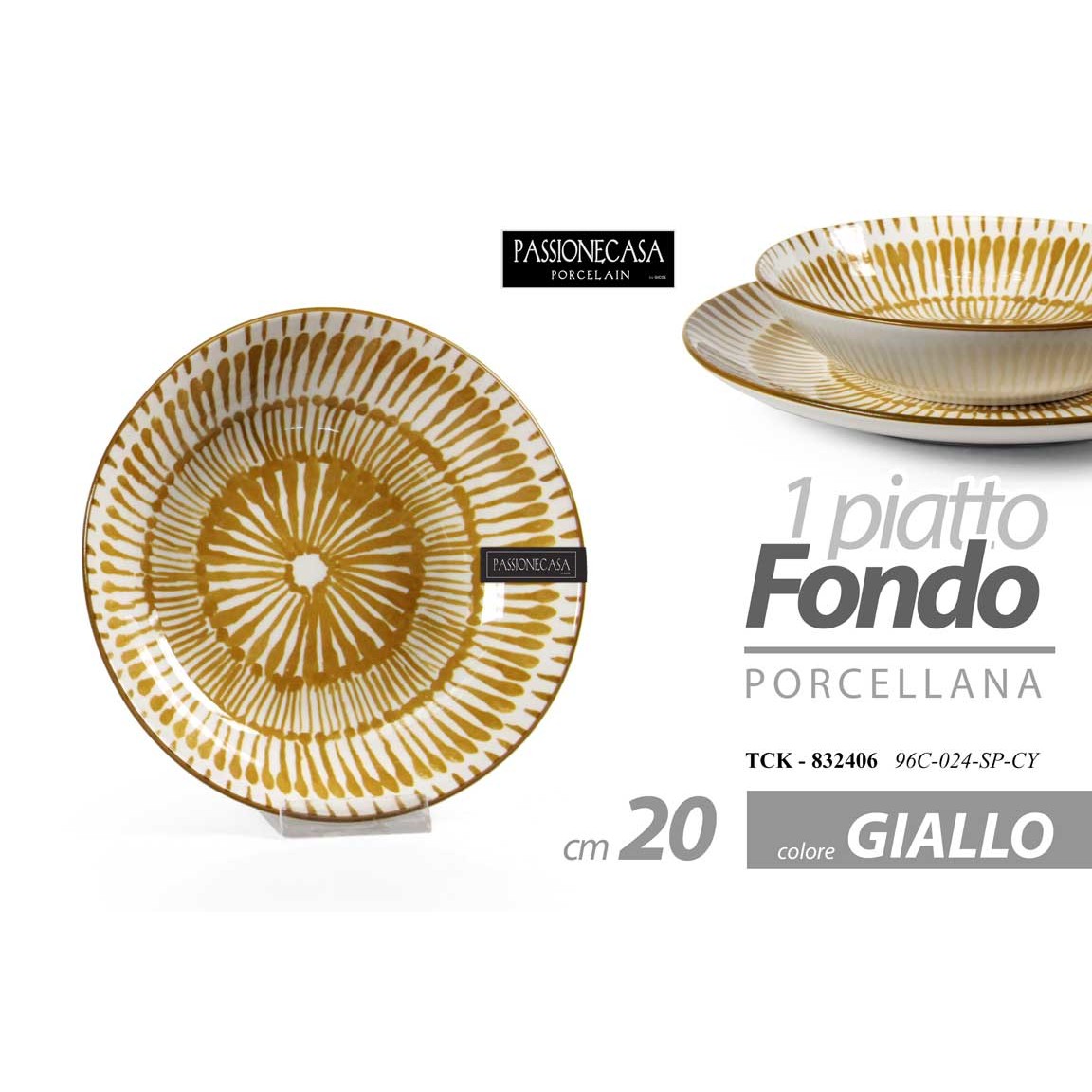 Tck/Piatto Fondo Giallo 2096C-024-Sp-Cy