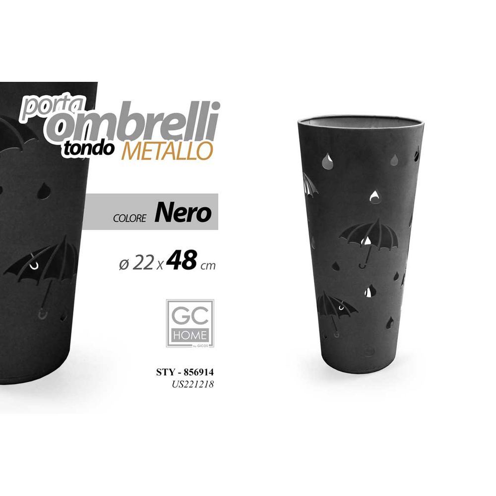 Sty/P.Ombrelli Nero D22*48 Us221218/B