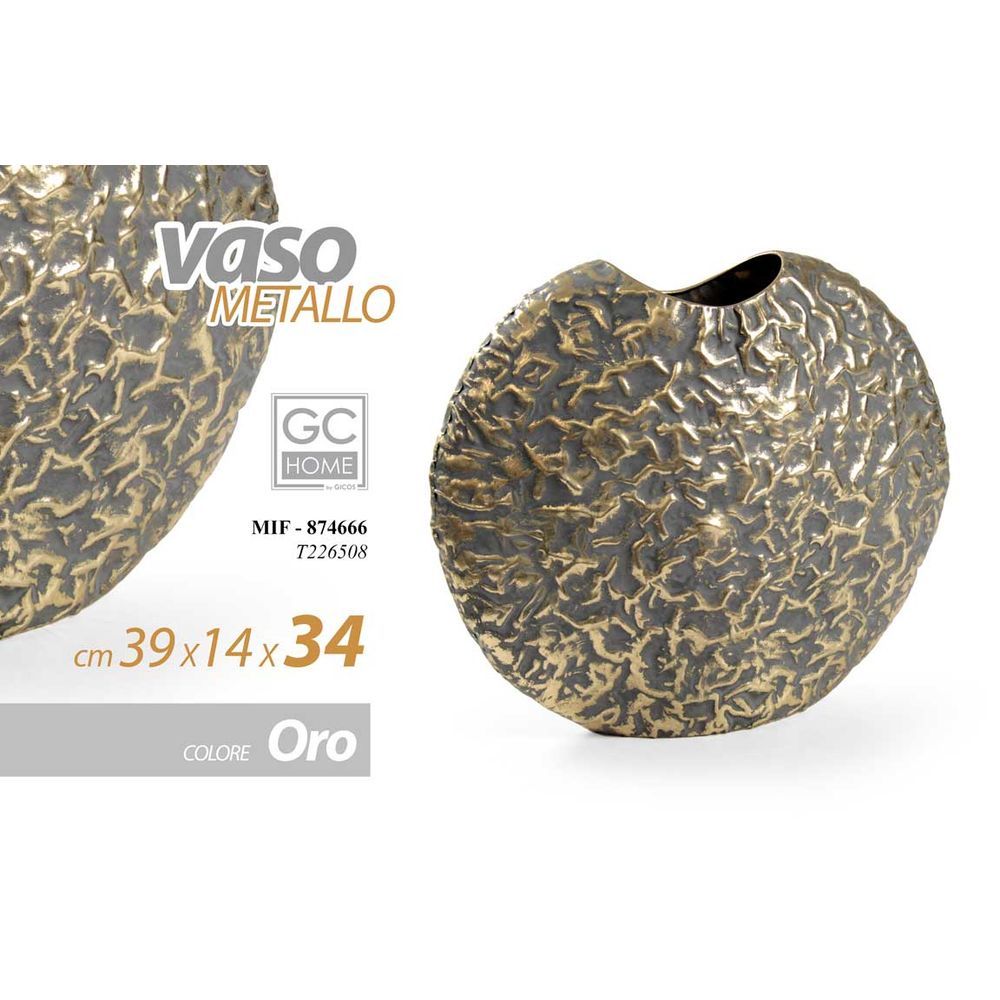 Mif/Vaso Metal C.Oro 39*14*34Cm T226508