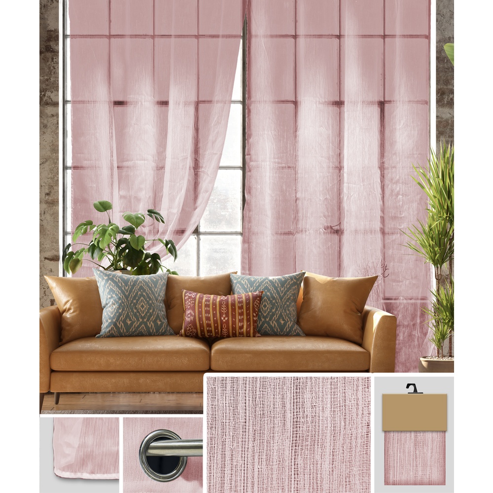 Len 60731 Tenda Matilde Rosa 140*280Cm