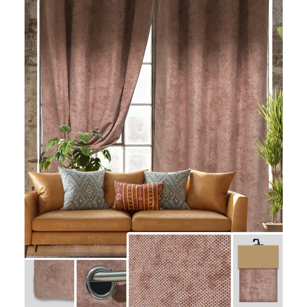 Len 60741 Tenda Virginia Rosa 140*280Cm