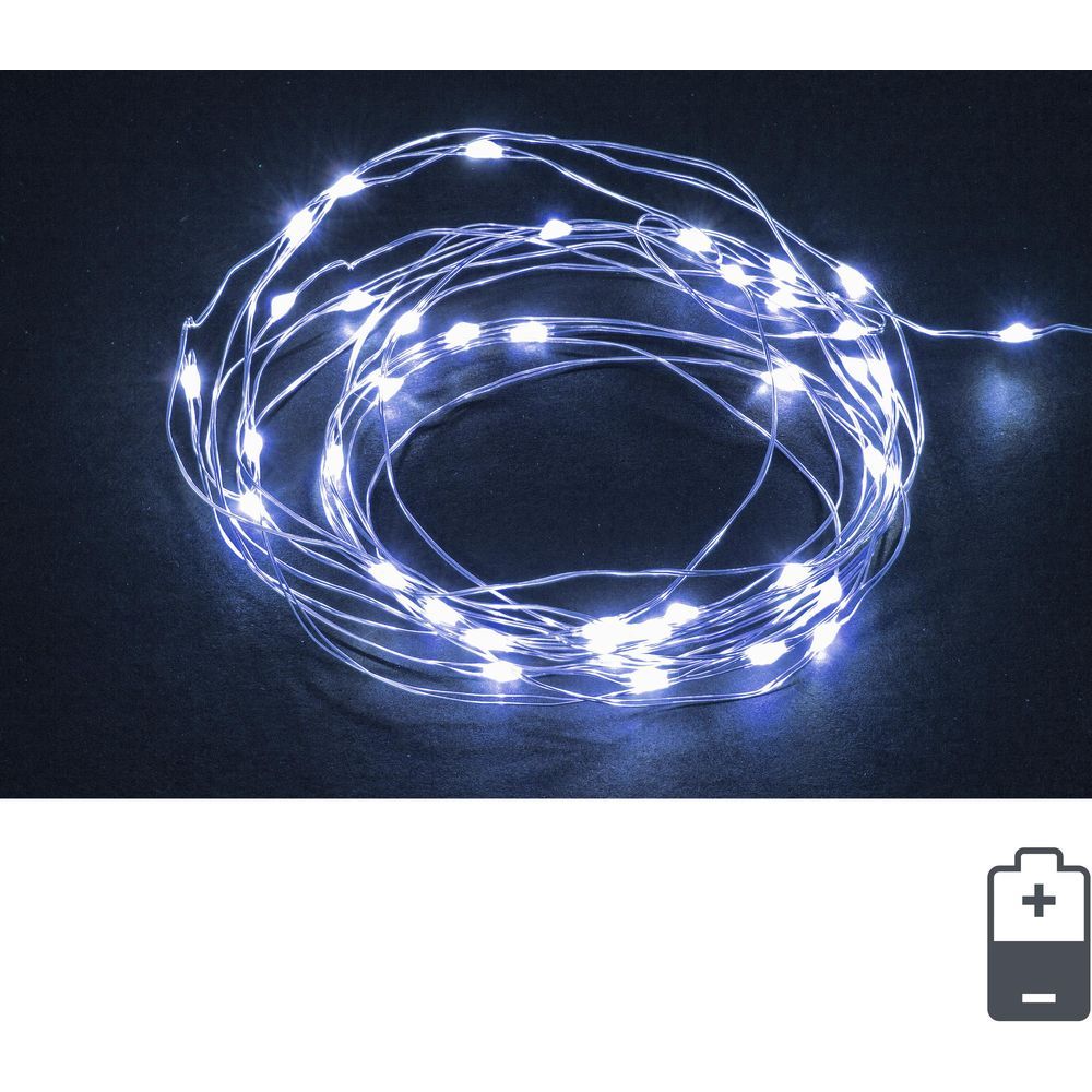 30Microled Bianco Batteria C-Test Ip20 Fredda