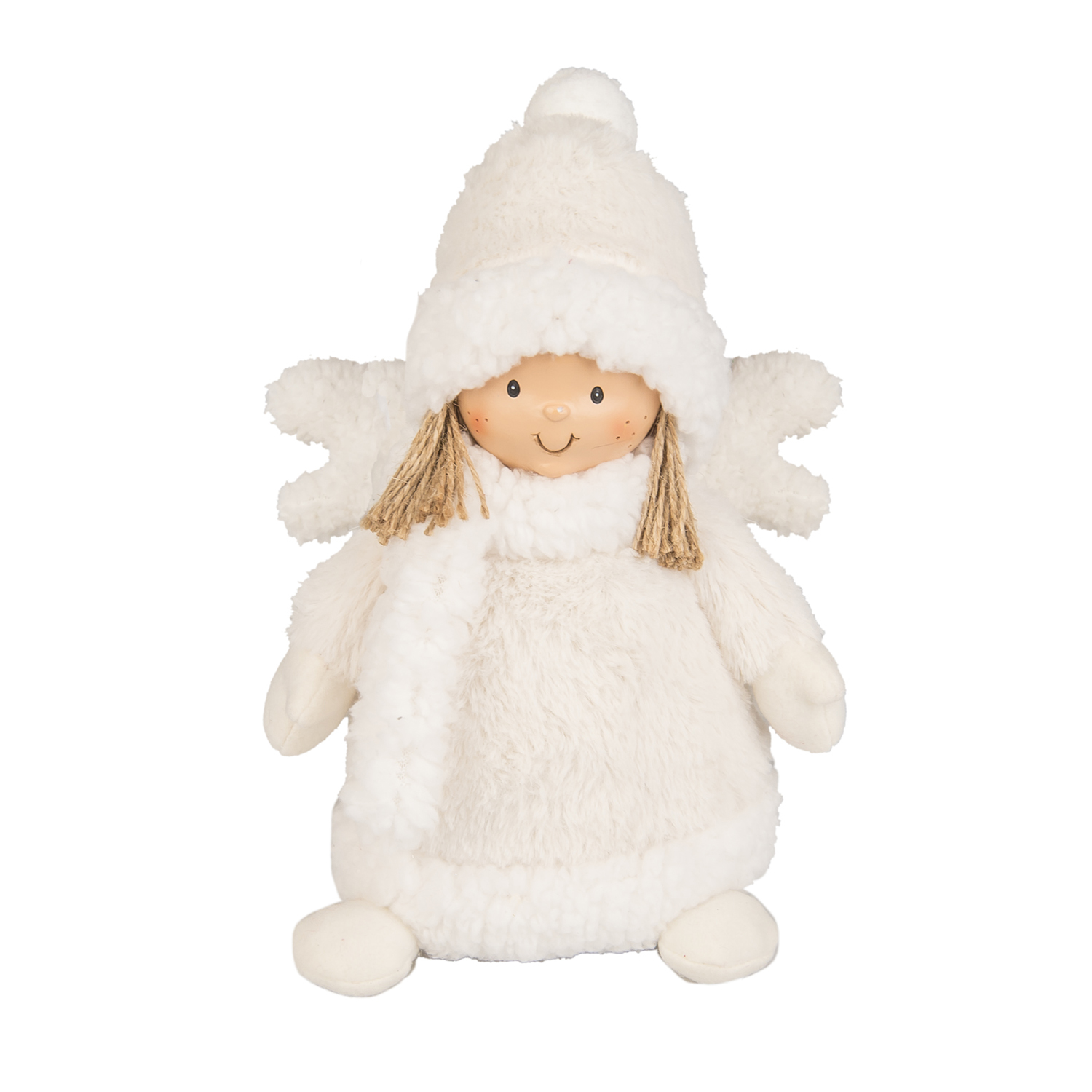 Adm 55662-55662 Deco Angel Cream 19*12*26Cm