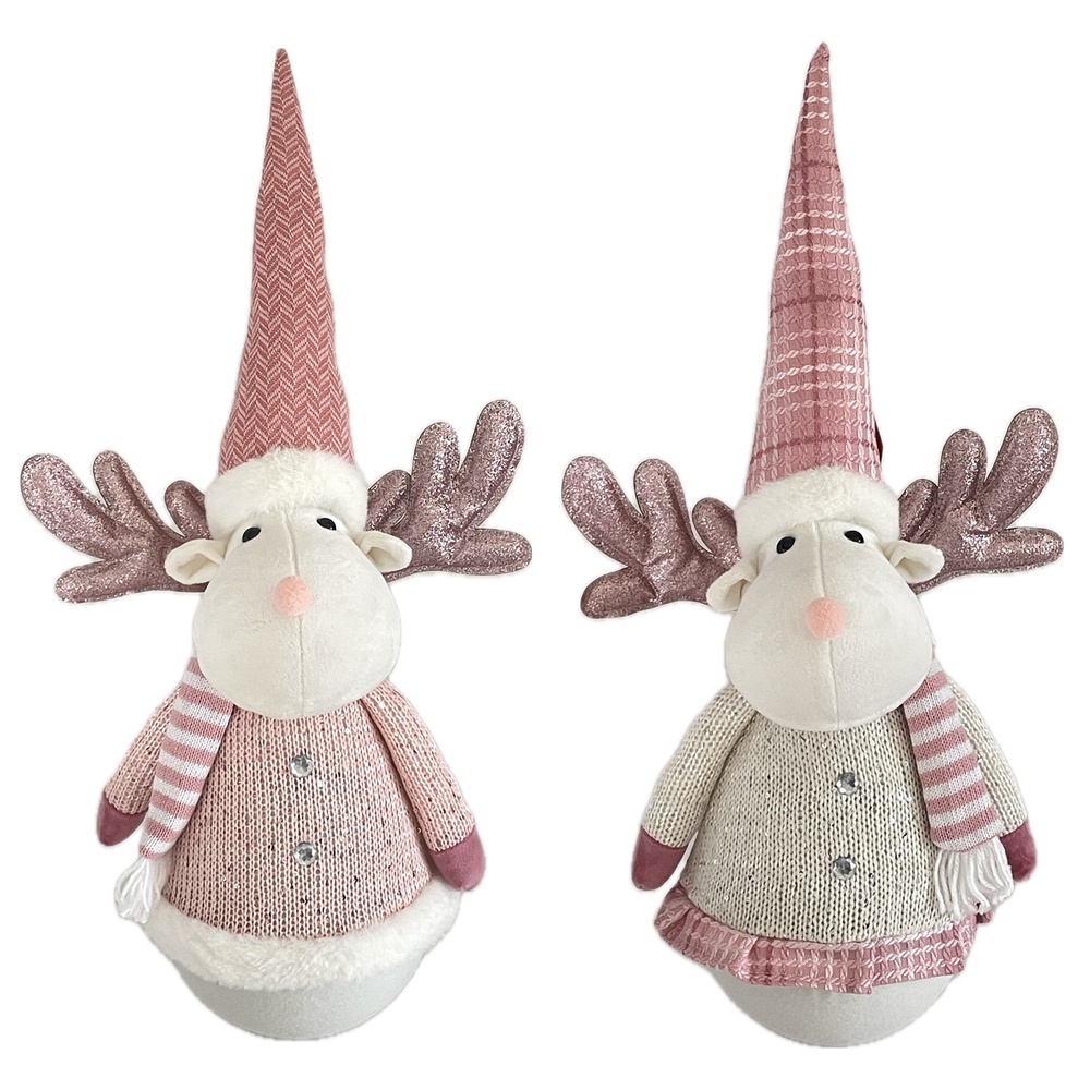 Adm 61366 Renna Sophie Acrobata Natalizia 29*21*55Cm 2 Ass.