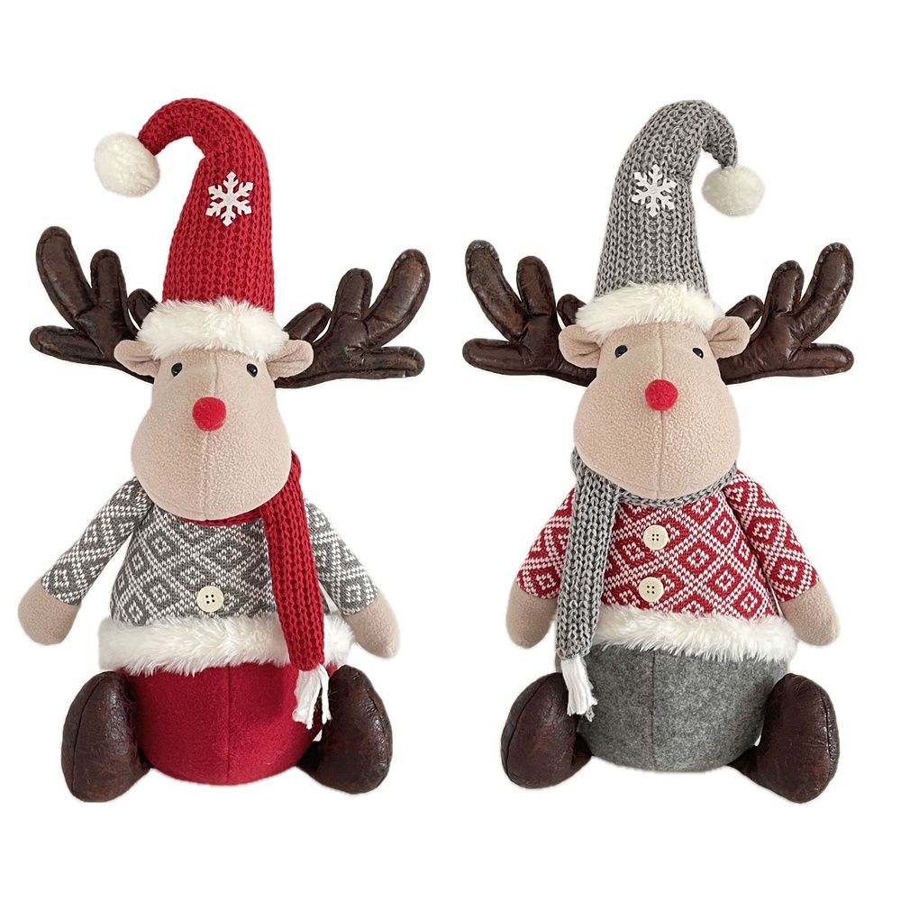 Adm 61373 Renna Maglioncino Sitting 30*22*55Cm 2 Ass.