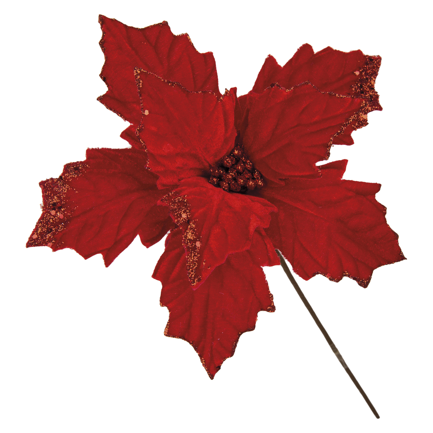 DOR 52164 STELA NATALE GLITTER ROSSA D.28*30CM