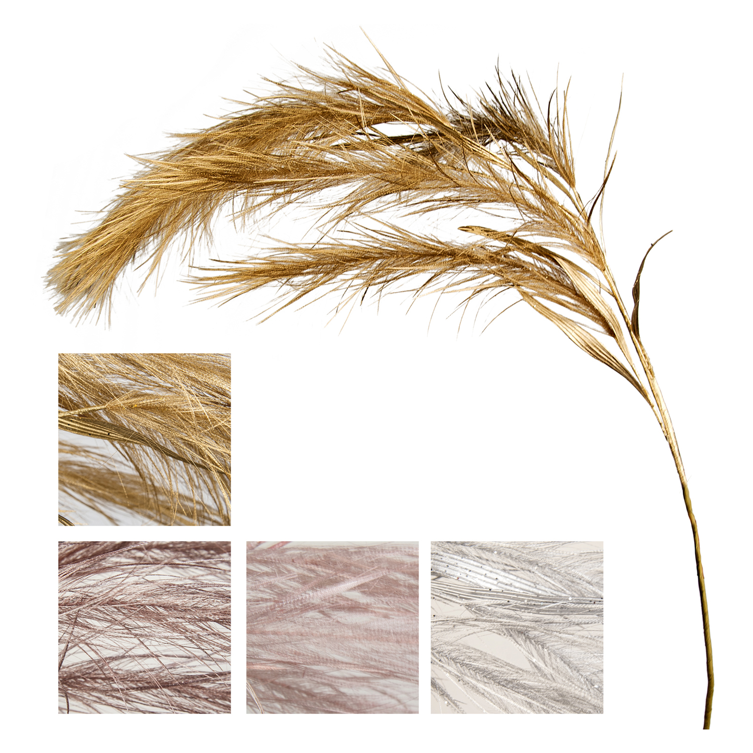 Dor 56633 Stelo Foglie Wool 110Cm Ass.