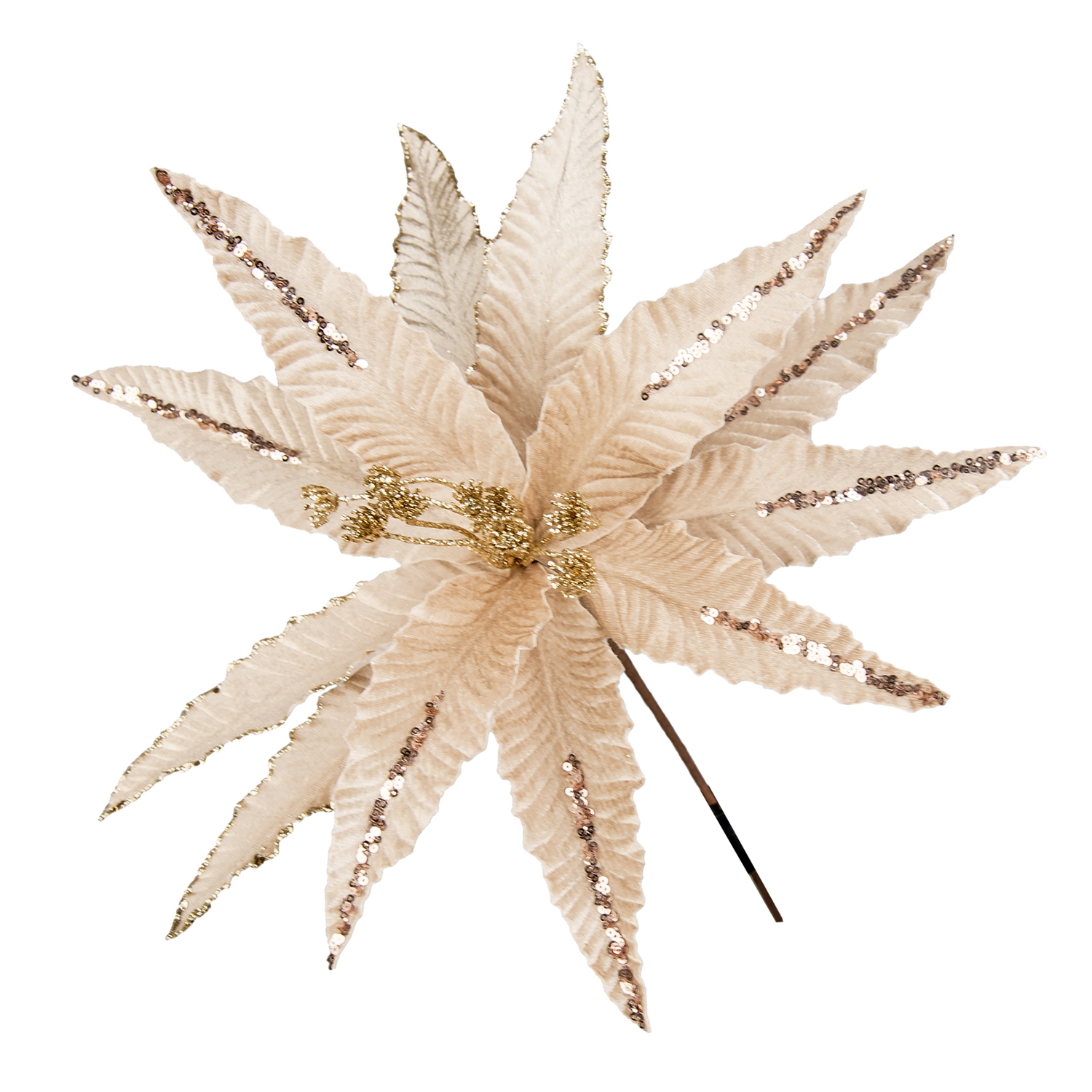 Dor 57890 Stelo Stella Natale Glitter Champagne 70Cm