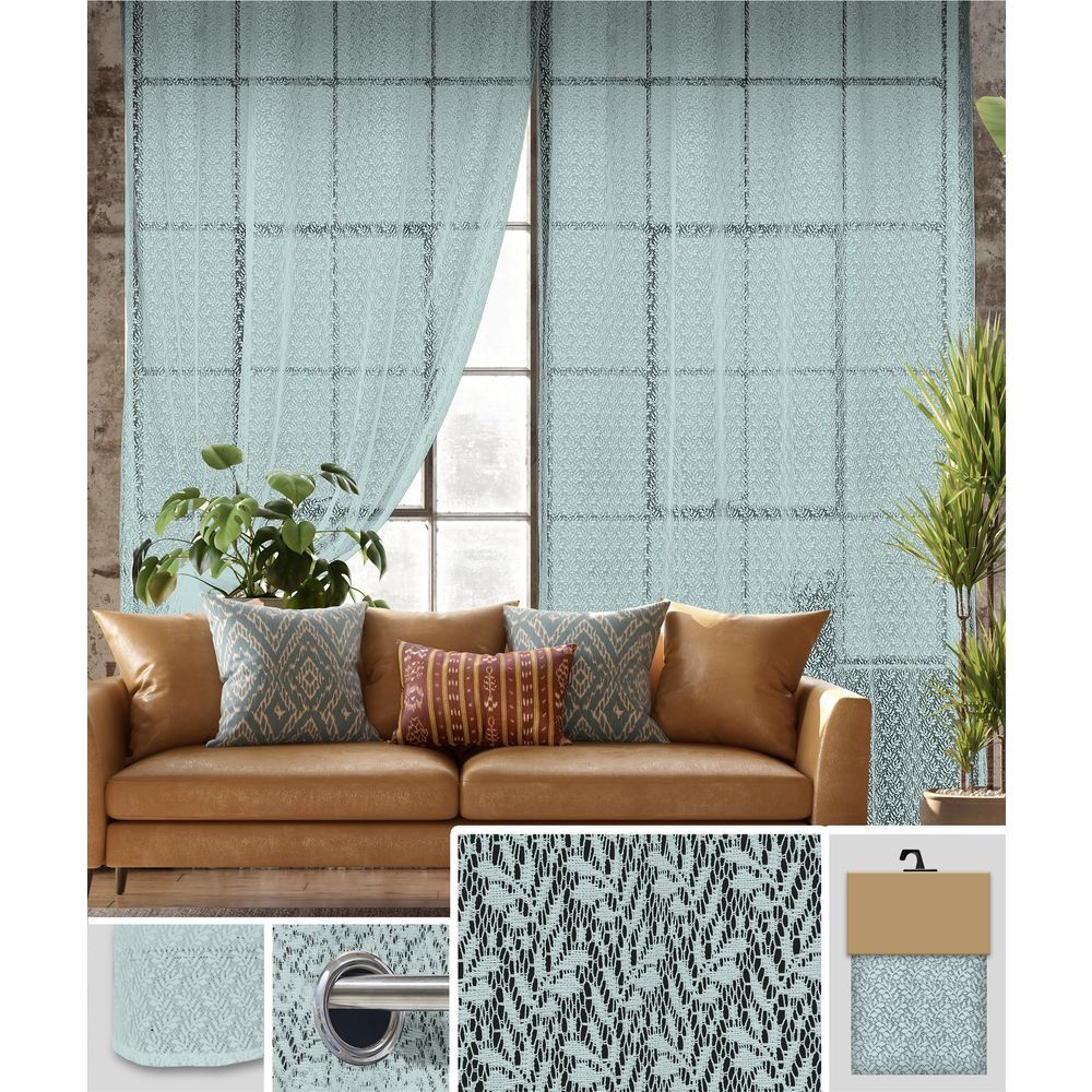 GAX 60758 Tenda Foliage Ricam. Verde 140*280Cm