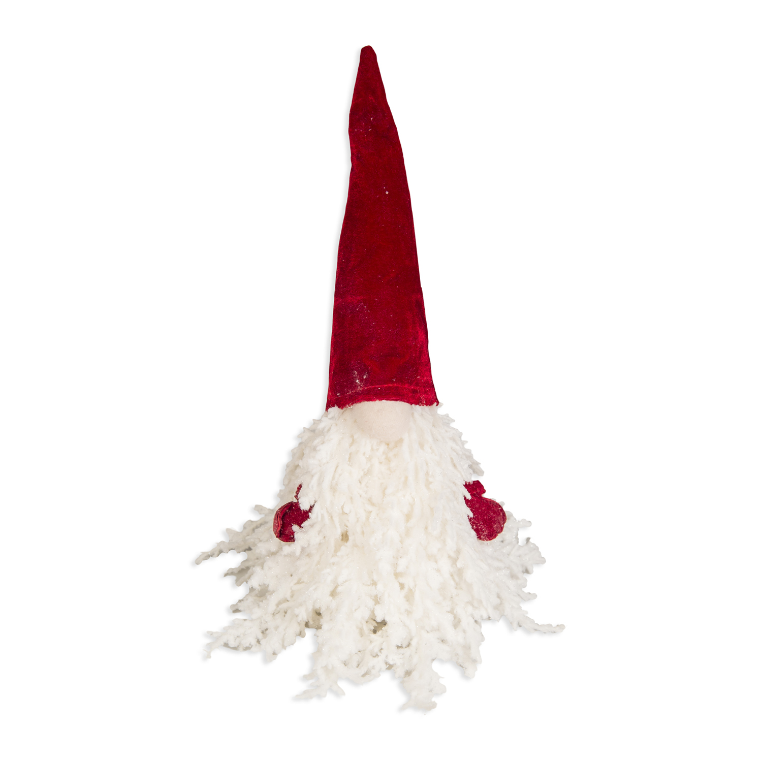 Liy 57192 Deco Albero Elfo Bianco Cappello Bordeaux 65Cm