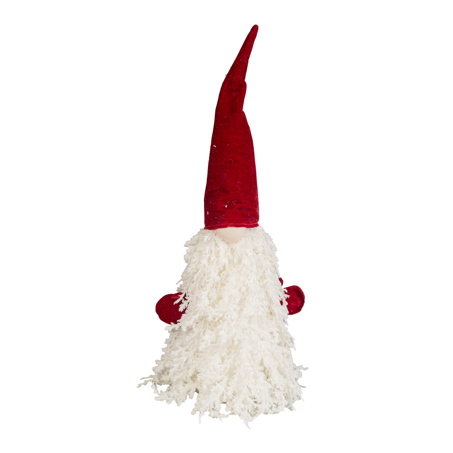 Liy 57193 Deco Albero Elfo Bianco Cappello Bordeaux 33Cm