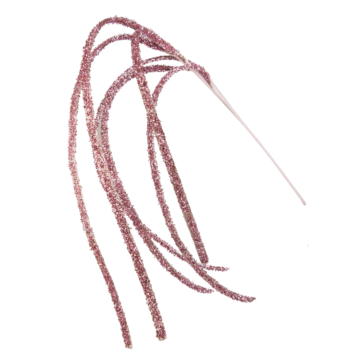 Luv 57557 Stelo Pendente 6 Rami Glitter Antique Pink 100Cm