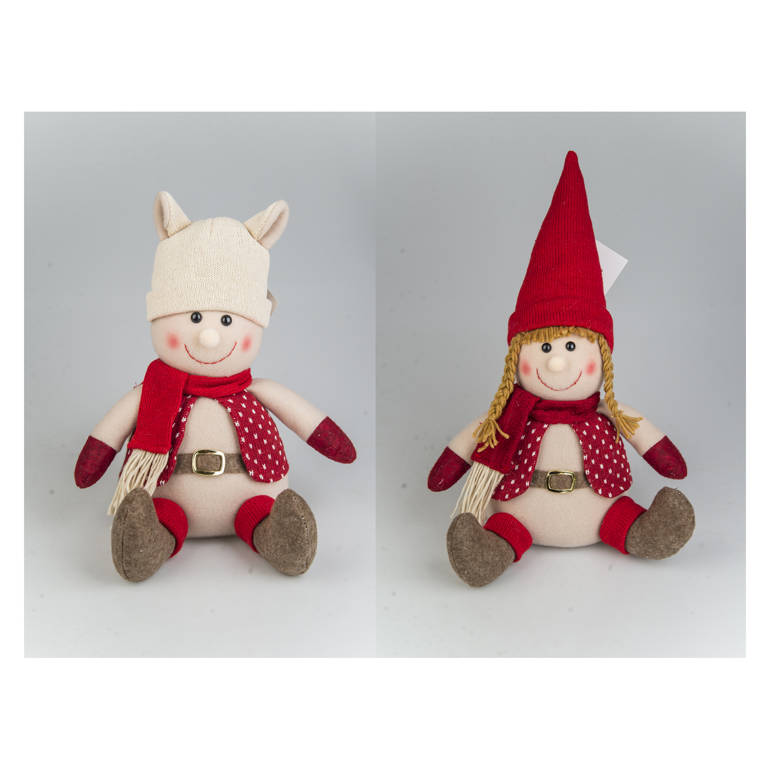 Sht 57514 Deco Bimbo Gnomo Rosso Seduto 22*16*28Cm 2 Ass.