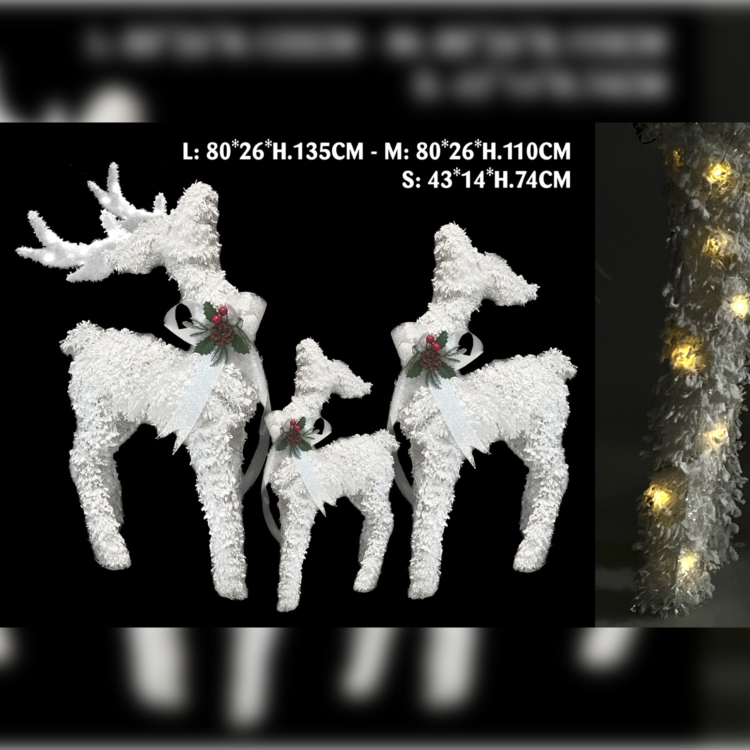 Sul 58952 S/3 Deer Family Con Led