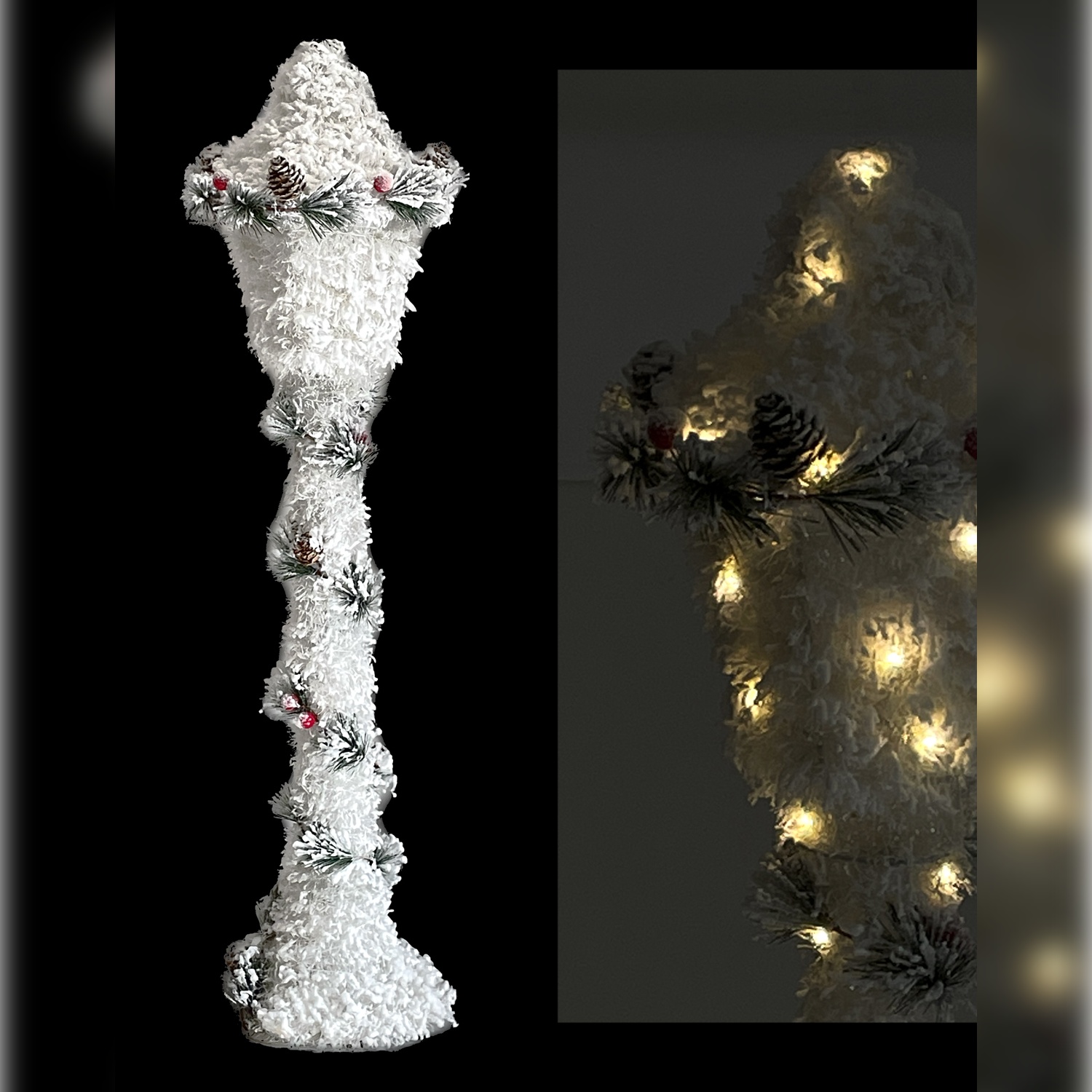 Sul 58956 Lanterna Snow Xmas 30 Led 90Cm