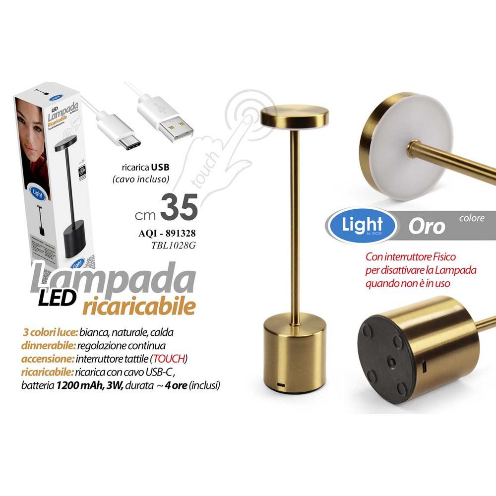 Aqi/Lampada Tavled Touc 8*34,5 Tbl1028/G