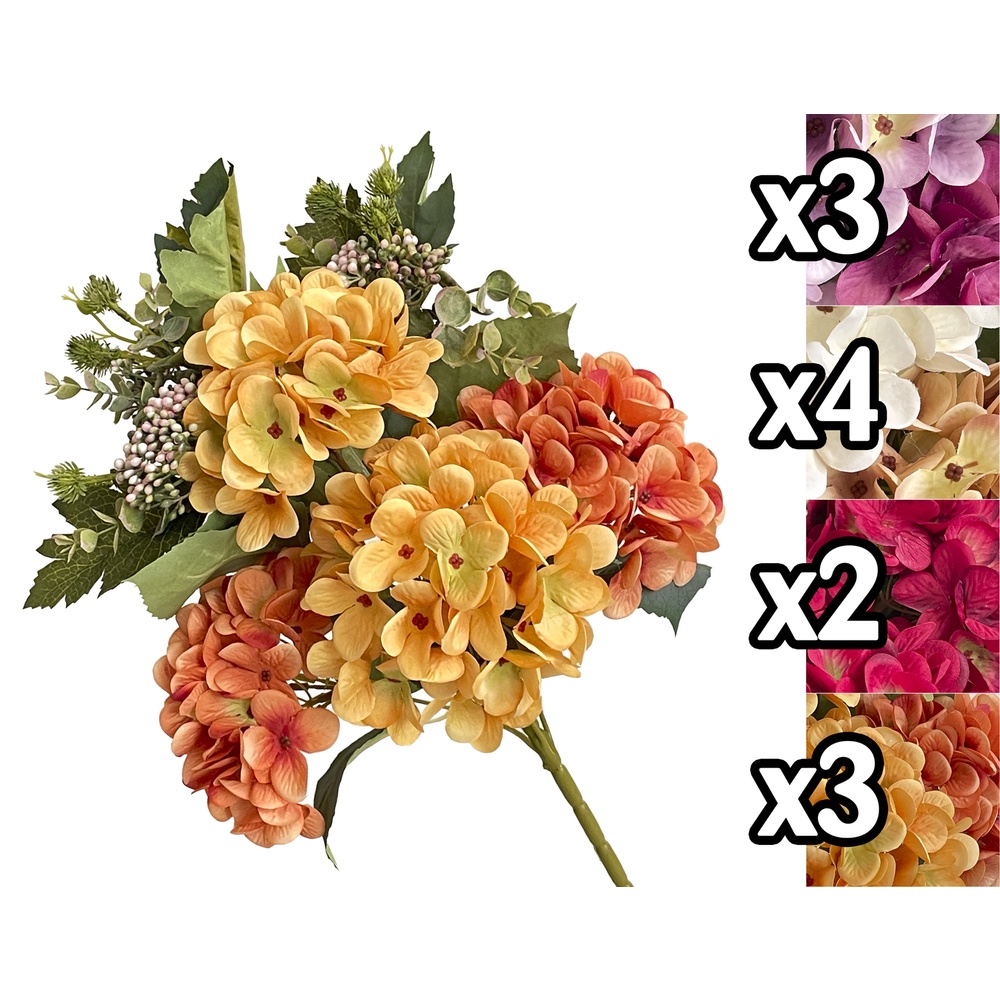 Lus 60055 Ortensia Elegant Bush Frontale 52Cm 4 Ass.