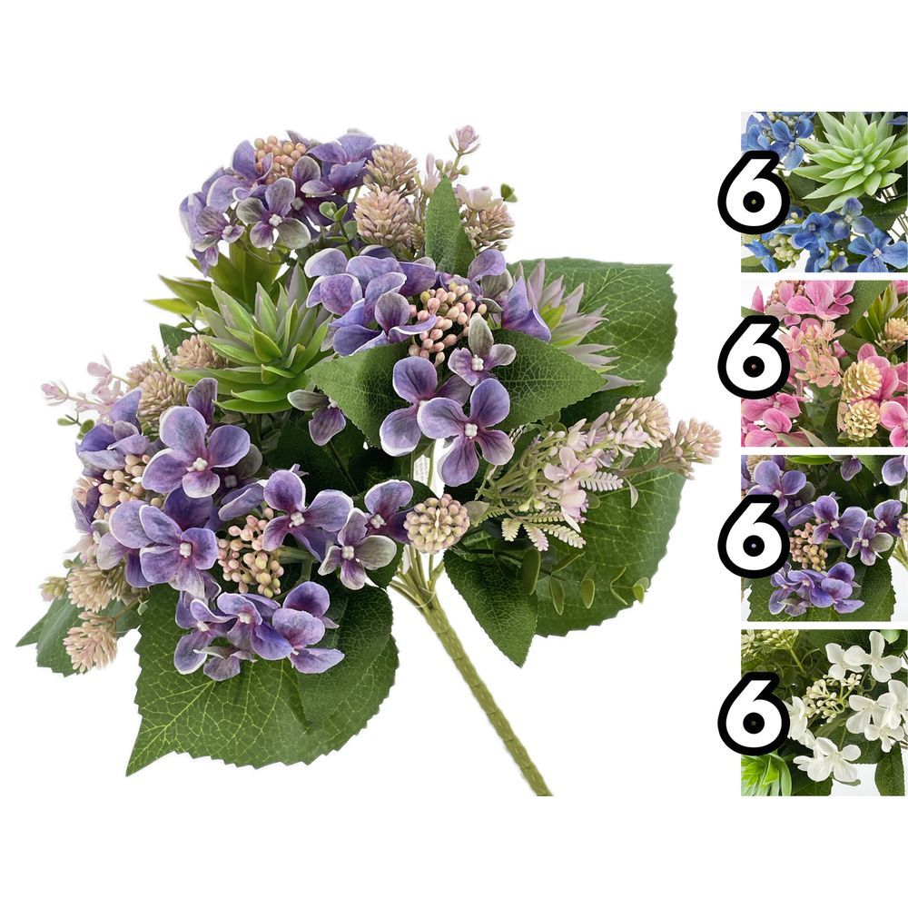 TIG 62189 Bouquet Ortensie Rich 35Cm 4 Ass.