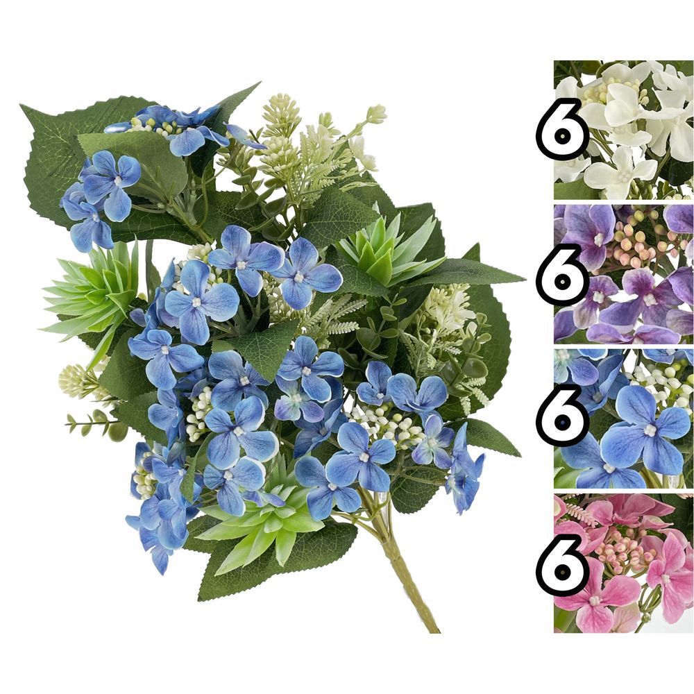 TIG 62190 Frontale Ortensie Rich 48*12Cm 4 Ass.