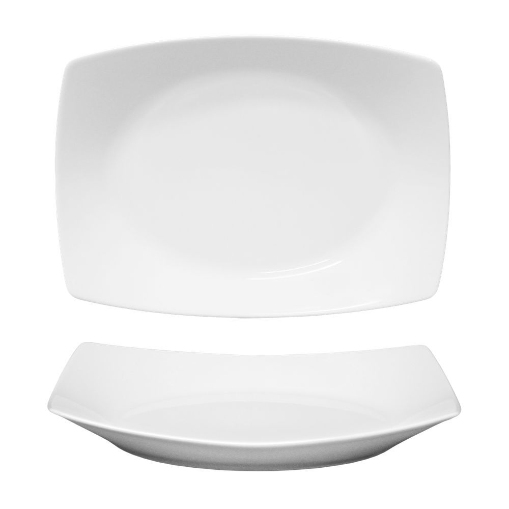 Rettangolo Fondo 34 x 24,5 cm. Tokio Bianco