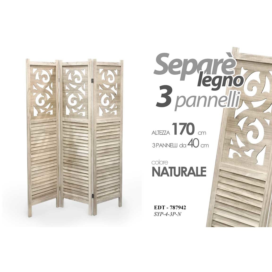 Edt/Separe 3 Pann. 120*170Cm Syp-4-3P/N