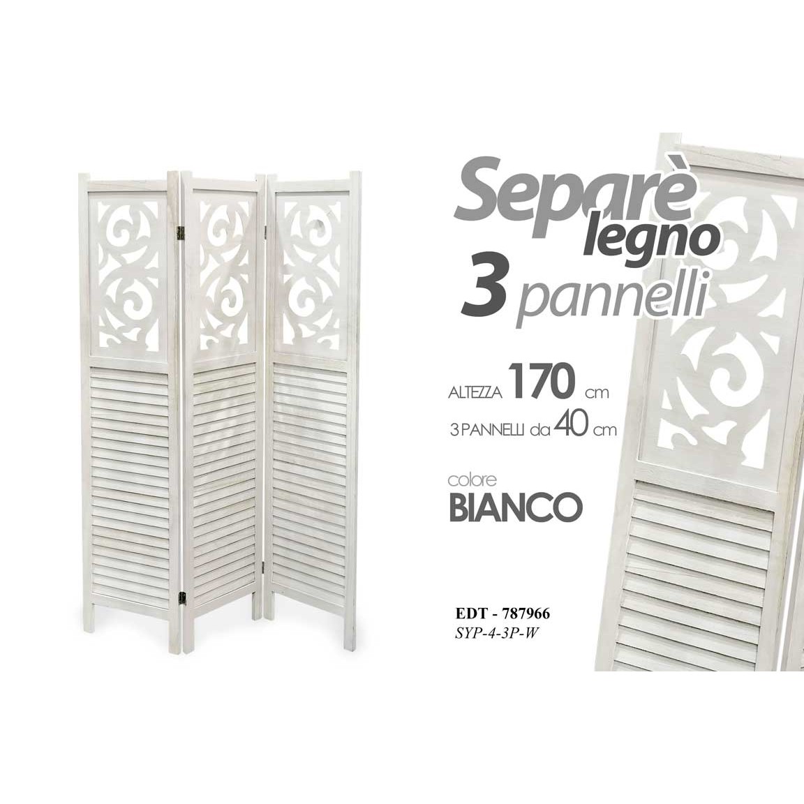 Edt/Separe' 3 Pan. 120*170 Syp-4-3P/W