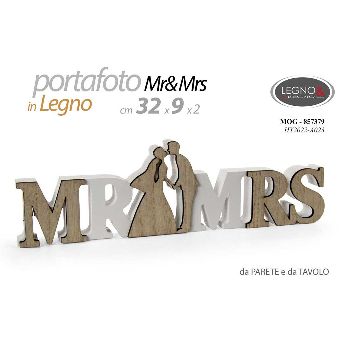 Mog/Mr & Mrs 32*9*1,8Cm Hy2022A023