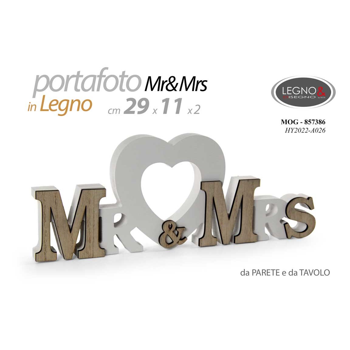 Mog/P.Foto Mdf Mr.&Mrs 29*11 Hy2022A026