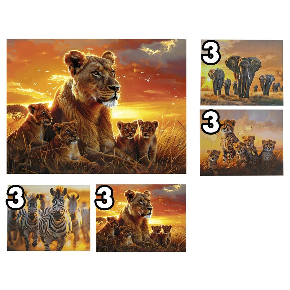 DAV 62148 Tela Savana Sunset 40*50Cm 4 Ass.