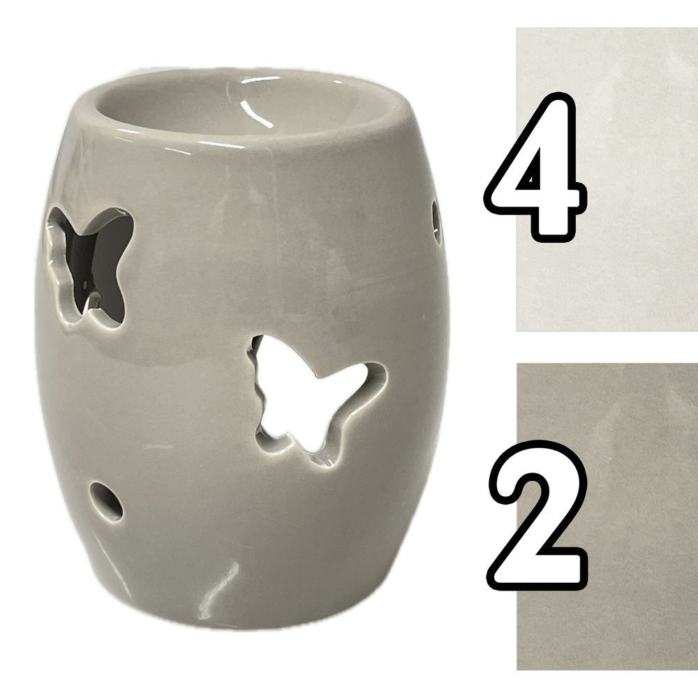 Det 61221 Bruciatore Essenze Butterfly Ceramic 10*12Cm 2 Ass.