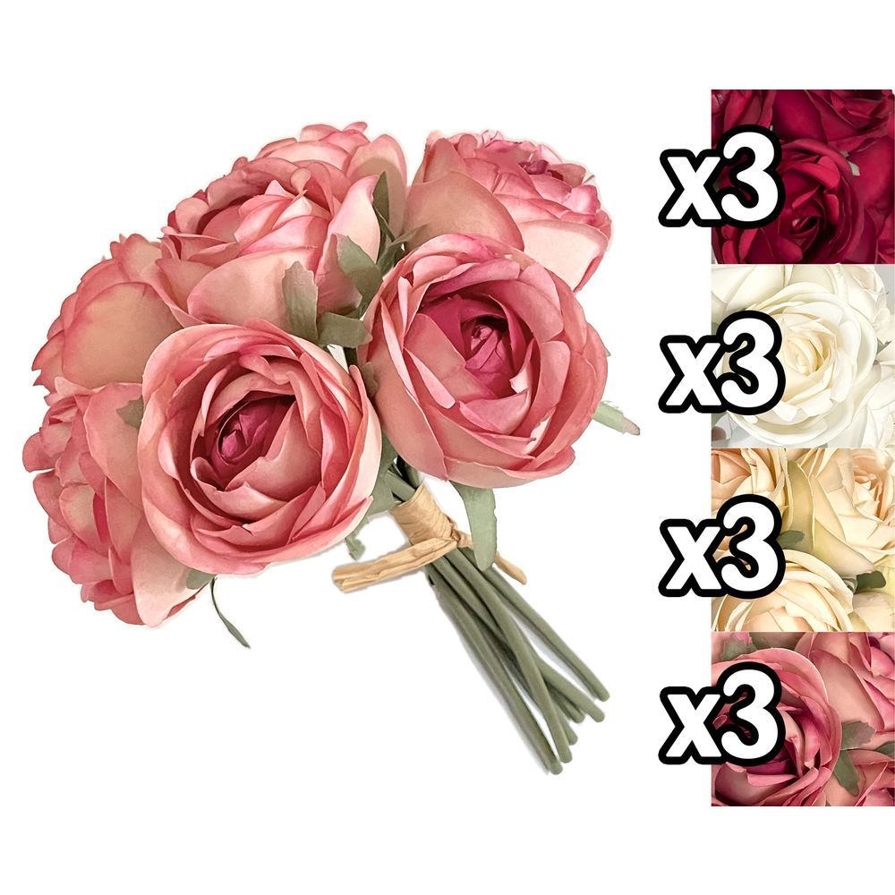 Eli 61562 Bouquet Di Rose Vivienne 26Cm 4 Ass.