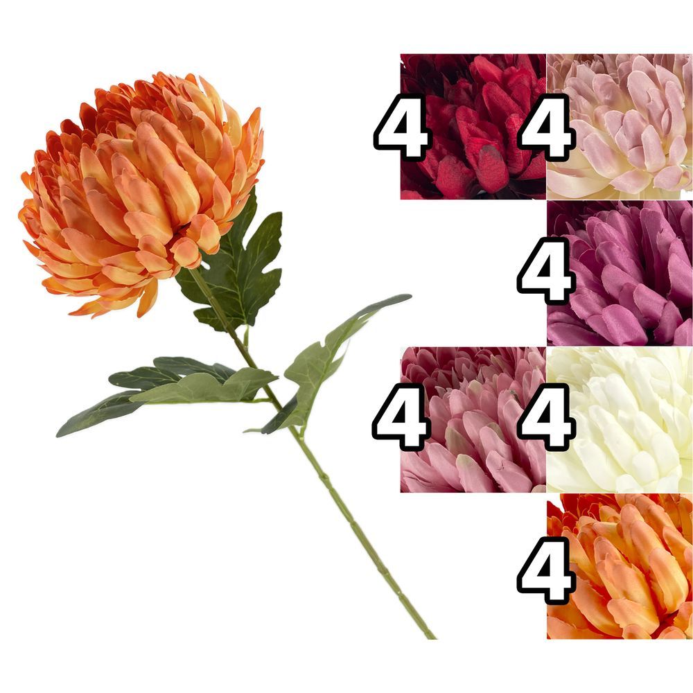 FAN 62229 Stelo Crisantemo Superior 66Cm 6 Ass.